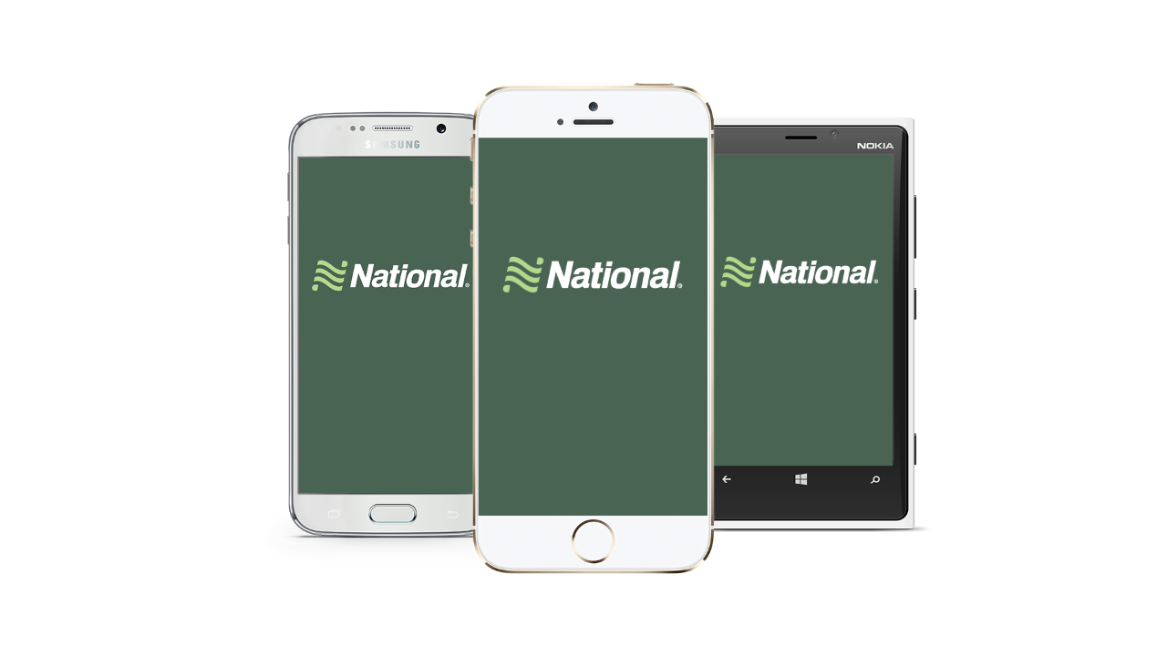 National App on mobile phones